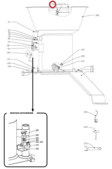Глухая гайка MHM M8 Hallde 14028 (Бункер непрерывной подачи) в ШефСтор (chefstore.ru)